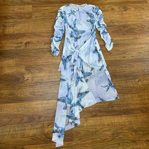 Ala Von Auersperg mesh midi wrap dress XS